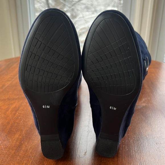 NWT Impo Gitali Stretch Blue Suede Boots - Picture 6 of 8